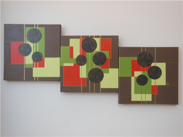 Triptyque fixe 3x30-30cm n°12